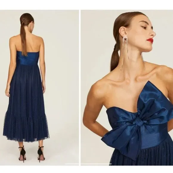 Hutch Bow Tie Midi Dress - Picture 2 of 10